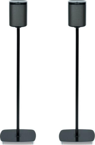 FLEXSON 2x SONOS ONE Standfuss in schwarz inklusive Stromverlaengerungskabel