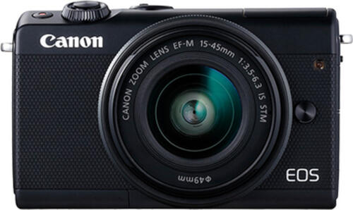 Canon EOS M100 + EF-M 15-45mm IS STM MILC 24,2 MP CMOS 6000 x 4000 Pixel Schwarz