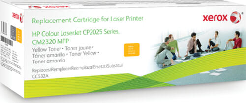 Xerox Tonerpatrone Gelb. Entspricht HP CC532A. Mit HP Colour LaserJet CM2320 MFP, Colour LaserJet CP2020/CP2025 kompatibel