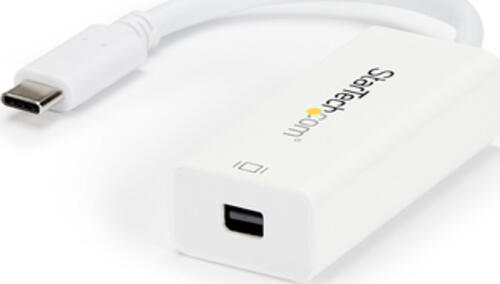 StarTech.com USB-C auf Mini DisplayPort Adapter - 4K 60Hz - Weiß - USB 3.1 Typ-C auf Mini DP Adapter - Verbesserte Version ist CDP2MDPEC