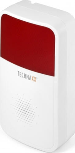 Technaxx TX-88 Alarmläutwerk 85 dB Rot, Weiß