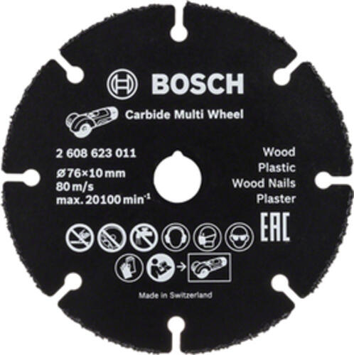 Bosch Hartmetall MultiWheel Trennscheibe 125x1mm, 1er-Pack