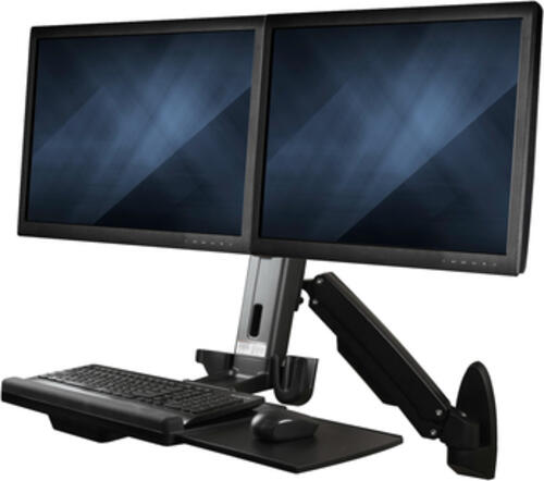 StarTech.com Wandmontage Sitz-/ Steh Workstation - Dual Monitor
