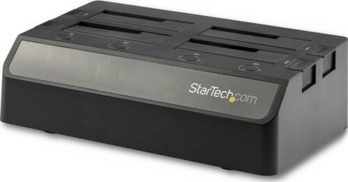 StarTech.com 4 Schacht SATA Festplatten Dockingstation - Für 2,5/3,5 SSD / HDD - USB 3.1 (10Gbit/s)