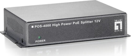 LevelOne POS-4000 Netzwerksplitter Grau Power over Ethernet (PoE)