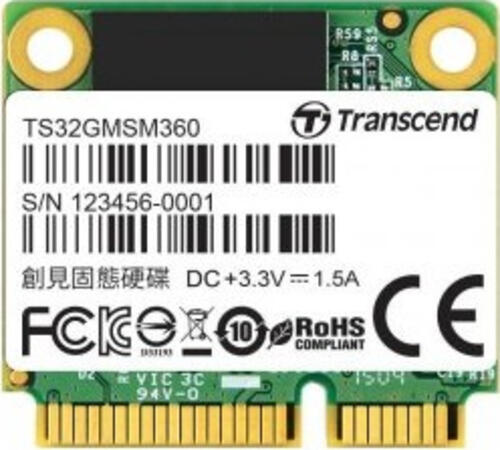 Transcend TS32GMSM360 Internes Solid State Drive mSATA 32 GB Serial ATA III MLC