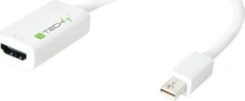 Techly IADAP-MDP-HDMIF12 Videokabel-Adapter 0,15 m Mini-DisplayPort 20-pin HDMI 19-pin Weiß