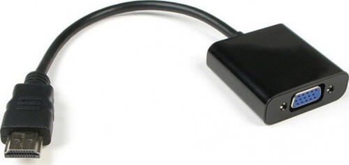 Techly IDATA-HDMI-VGA2A Videokabel-Adapter 0,15 m VGA+3.5mm Schwarz