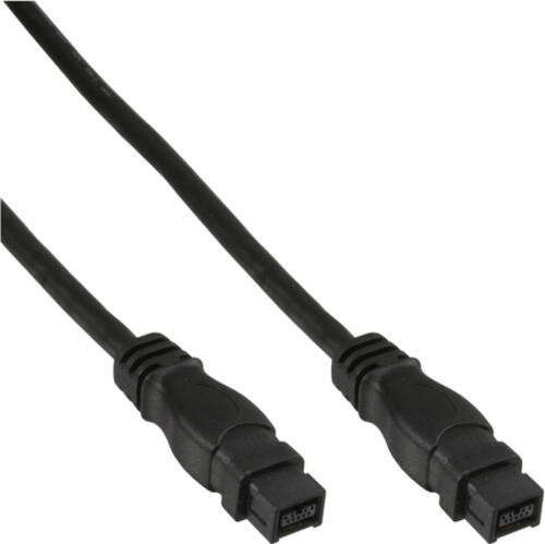 InLine FireWire Kabel, IEEE1394 9pol Stecker / Stecker, schwarz, 5m