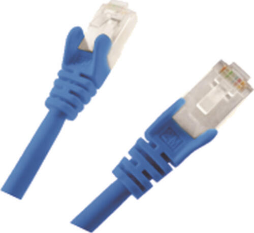 M-Cab CAT6 Netzwerkkabel, S-FTP, PIMF, halogenfrei, 1GB, 7.5m, blau