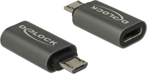 DeLOCK 65927 Kabeladapter USB 2.0 Micro-B USB Typ-C Anthrazit