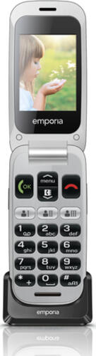 Emporia ONE 6,1 cm 2.4 80 g Grau, Silber Seniorentelefon