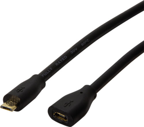 LogiLink CU0121 USB Kabel 1 m USB 2.0 Micro-USB B Schwarz