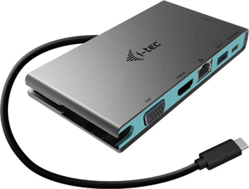 i-tec USB-C Travel Dock 4K HDMI oder VGA, USB-C Kabel 20 cm