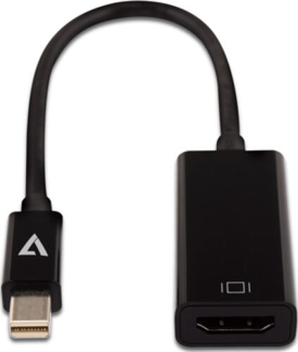 V7 Videoadapter Mini-DisplayPort (m) auf HDMI (f, flach), schwarz