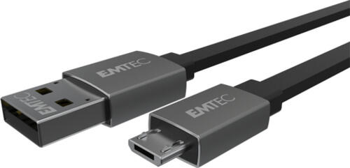 Emtec T700B USB Kabel 1,2 m USB A Micro-USB B Schwarz