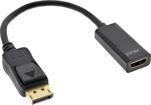 InLine DisplayPort zu HDMI Adapterkabel mit Audio, DisplayPort Stecker auf HDMI