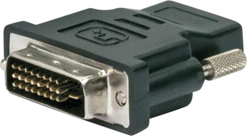 Schwaiger HDMD1590 533 Kabeladapter DVI-D HDMI Schwarz, Silber