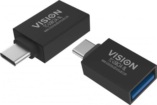 Vision TC-USBC3A/BL Kabeladapter USB C USB 3.0 A Schwarz