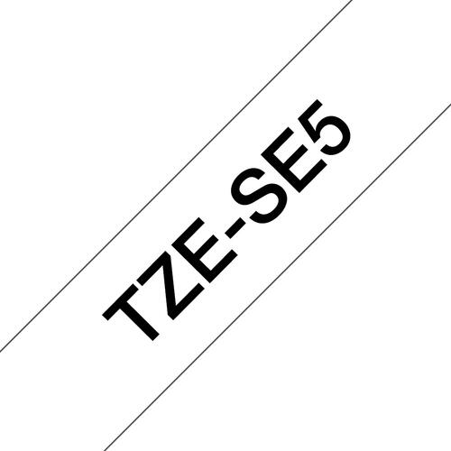 Brother TZE-SE5 Etiketten erstellendes Band Schwarz auf weiss TZ/TZe