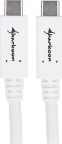 Sharkoon 4044951021178 USB Kabel 0,5 m USB 3.2 Gen 1 (3.1 Gen 1) USB C Weiß