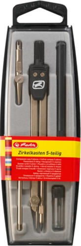 Herlitz 8710303 Zirkel Schwarz, Metallisch 5 Stück(e)