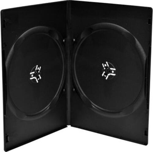 MediaRange BOX14-7-100 CD-Hülle Schmales Gehäuse 2 Disks Schwarz