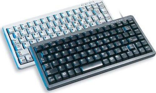CHERRY Compact keyboard G84-4100, light grey, CH Tastatur USB + PS/2 Grau