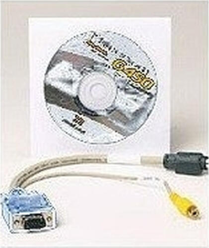 Matrox CAB-HD15-TVF Videokabel-Adapter 0,3 m VGA (D-Sub) 1x S-Video / 1x Composite Schwarz