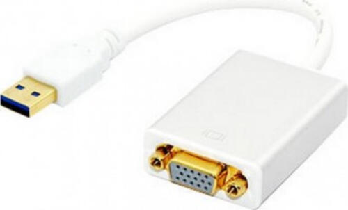 Techly IDATA-USB3-SVGA USB-Grafikadapter 1920 x 1080 Pixel Weiß
