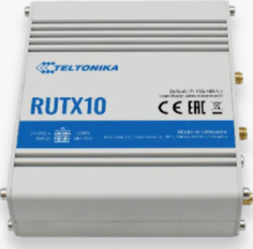 Teltonika RUTX10 WLAN-Router Gigabit Ethernet Dual-Band (2,4 GHz/5 GHz) 4G Weiß