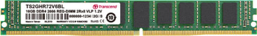 Transcend 16GB DDR4 2666MHZ REG-DIMM 2RX8 Speichermodul 2 x 8 GB ECC