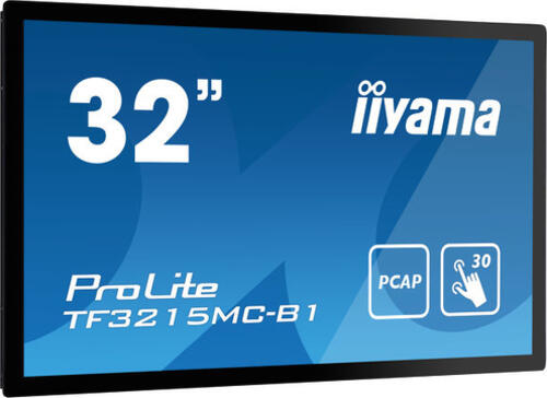 iiyama ProLite TF3215MC-B1 Computerbildschirm 81,3 cm (32) 1920 x 1080 Pixel Full HD LED Touchscreen Kiosk Schwarz