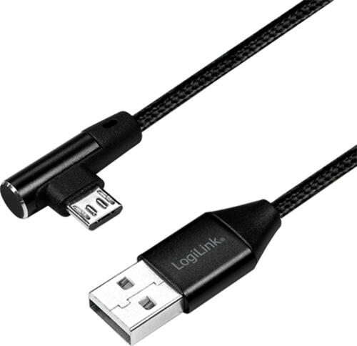 LogiLink CU0142 USB Kabel 0,3 m USB 2.0 USB A Micro-USB B Schwarz