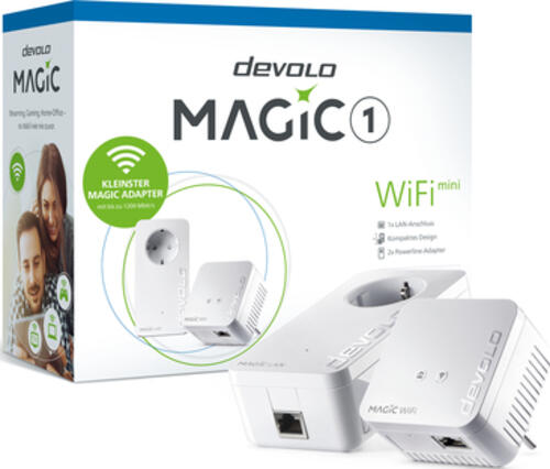 Devolo Magic 1 WiFi mini Starter Kit 1200 Mbit/s Ethernet/LAN WLAN Weiß 2 Stück(e)