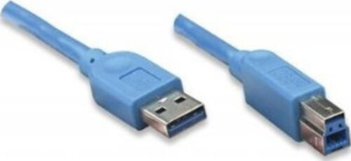 Techly ICOC U3-AB-10-BL USB Kabel 1 m USB 3.2 Gen 1 (3.1 Gen 1) USB A USB B Blau