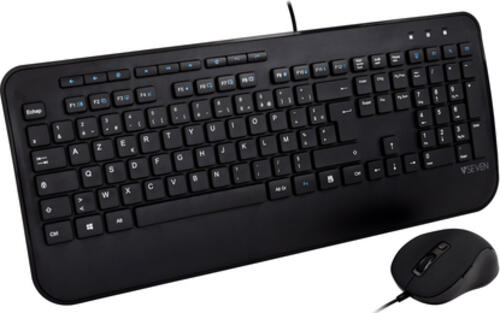 V7 Set aus USB-Tastatur mit Handballenauflage