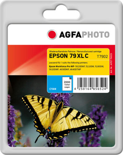 AgfaPhoto APET790CD Druckerpatrone 1 Stück(e) Kompatibel Cyan