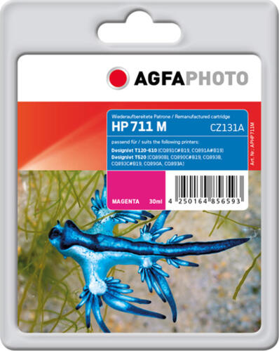 AgfaPhoto APHP711M Druckerpatrone 1 Stück(e) Kompatibel Standardertrag Magenta