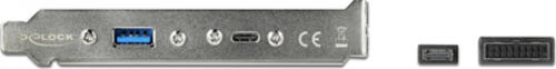 DeLOCK Slotblech mit 1 x USB Type-C und 1 x USB Typ-A Port