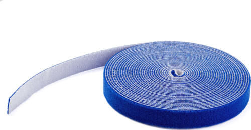 StarTech.com 15,2 m Klettbandrolle - Wiederverwendbare Zuschneidbare Klettkabelbinder - Industrielle Klettverschluss Rolle / Klettband Rolle - Klettbänder für Kabelmanagement - Blau