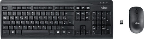 Fujitsu LX410 Tastatur Maus enthalten RF Wireless QWERTY Türkisch Schwarz