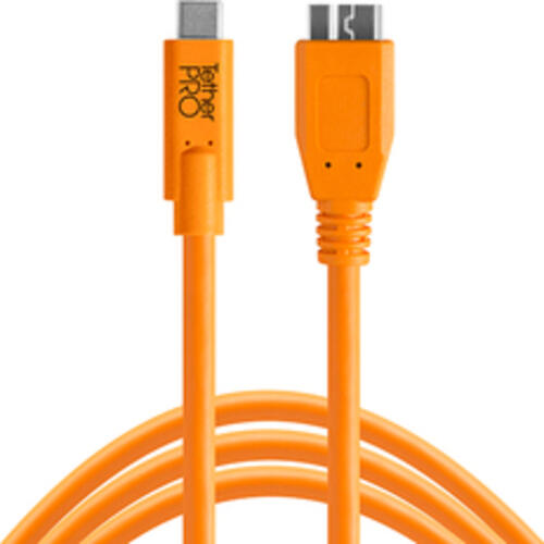 Tether Tools CUC3315-ORG USB Kabel 4,6 m USB 3.2 Gen 1 (3.1 Gen 1) USB A Micro-USB B Orange