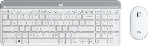 Logitech MK470 Tastatur Maus enthalten RF Wireless AZERTY Französisch Weiß