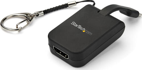 StarTech.com Kompakter USB-C auf HDMI Adapter - 4K 30Hz USB Typ C zu HDMI Video Display Konverter mit Schlüsselbundring - USB-C DP Alt Modus zu HDMI Monitor Dongle - Thunderbolt 3 kompatibel