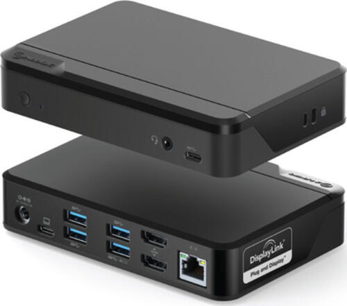ALOGIC DUTHD laptop-dockingstation & portreplikator USB 3.2 Gen 1 (3.1 Gen 1) Type-C Schwarz