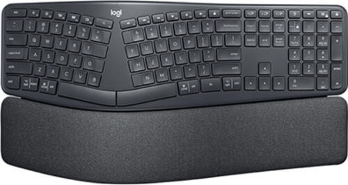 Logitech Ergo K860 Tastatur RF Wireless + Bluetooth QWERTY Nordisch Graphit