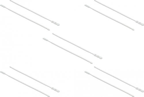 DeLOCK 018964 Kabelbinder Kabelbinder mit Perlen Polyamid Weiß 10 Stück(e)