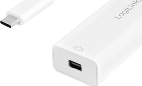 LogiLink UA0360 Videokabel-Adapter 0,15 m USB Typ-C Mini DisplayPort Weiß
