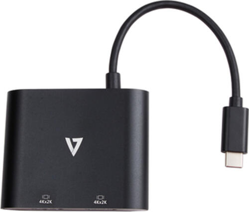 V7 V7UC-2HDMI-BLK USB-Grafikadapter 3840 x 2160 Pixel Schwarz